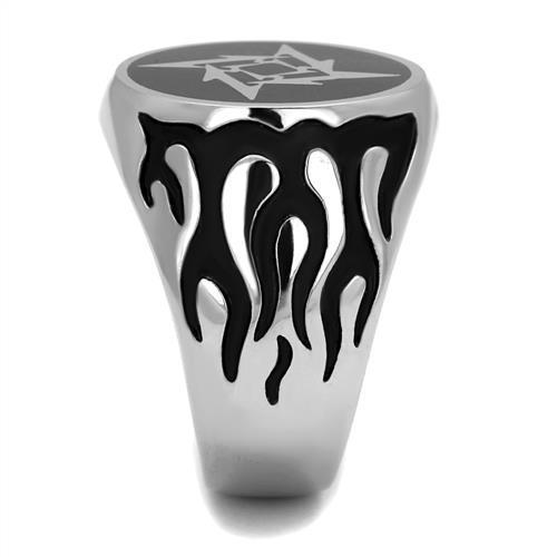 Men Stainless Steel Epoxy Rings TK2225