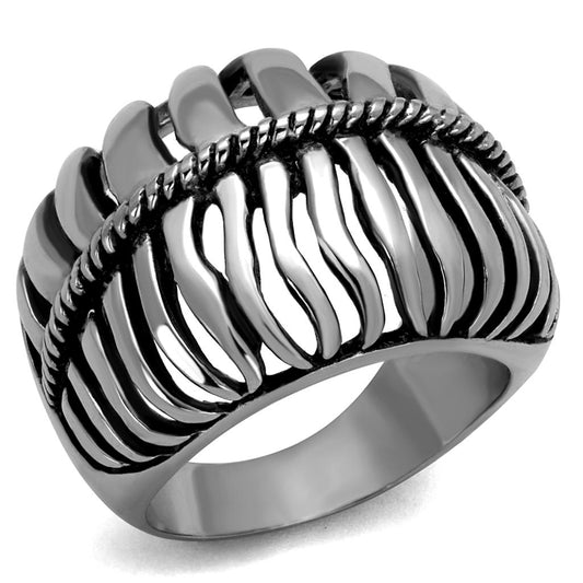 Men Stainless Steel Epoxy Rings TK2341