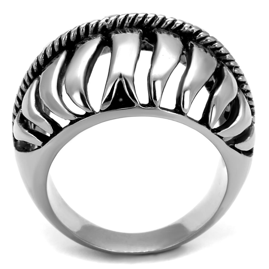 Men Stainless Steel Epoxy Rings TK2341