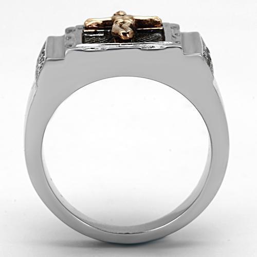 Men Stainless Steel Cubic Zirconia Rings TK951